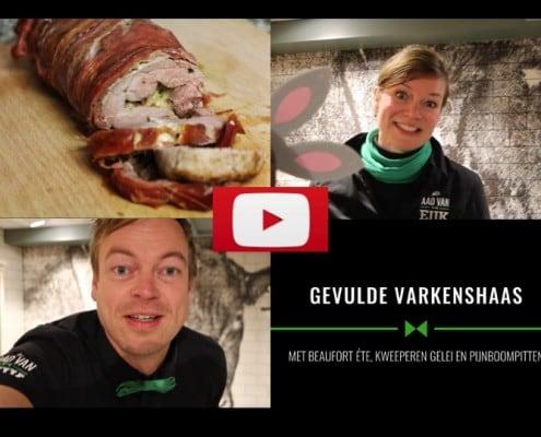 Gevulde Varkenshaas met Parmaham & kaas