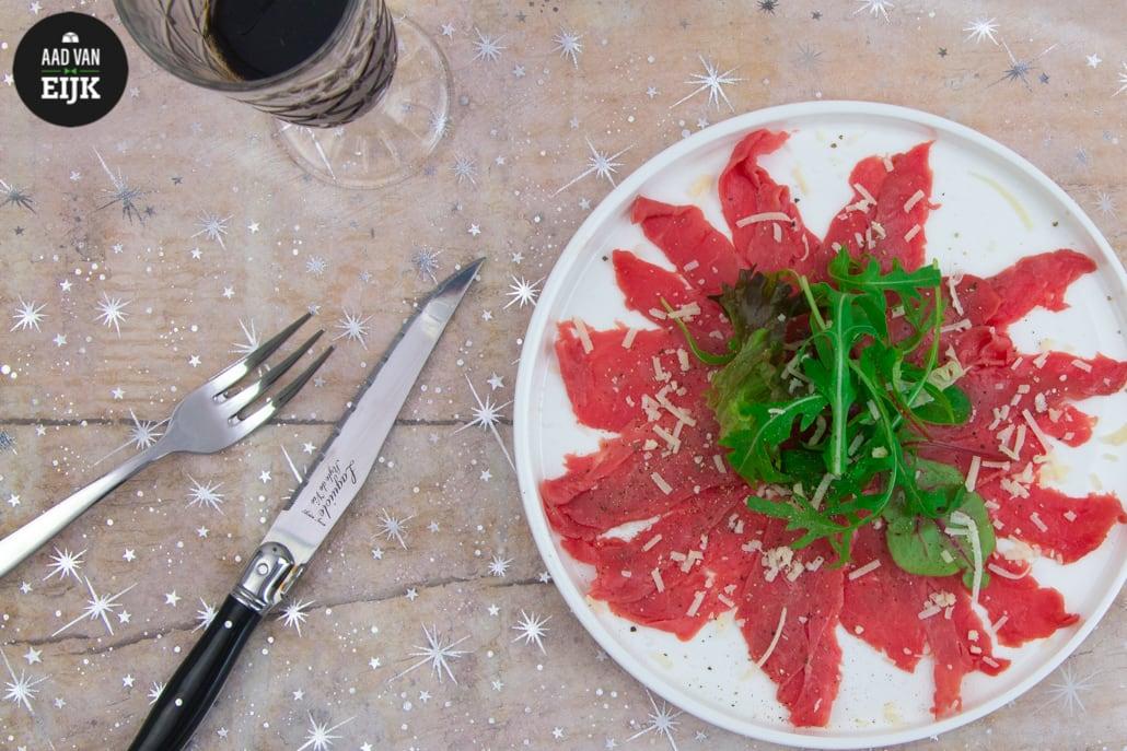 Carpaccio met truffeldressing