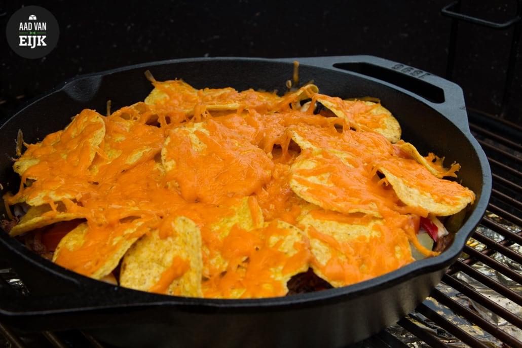 Pulled pork nacho schotel