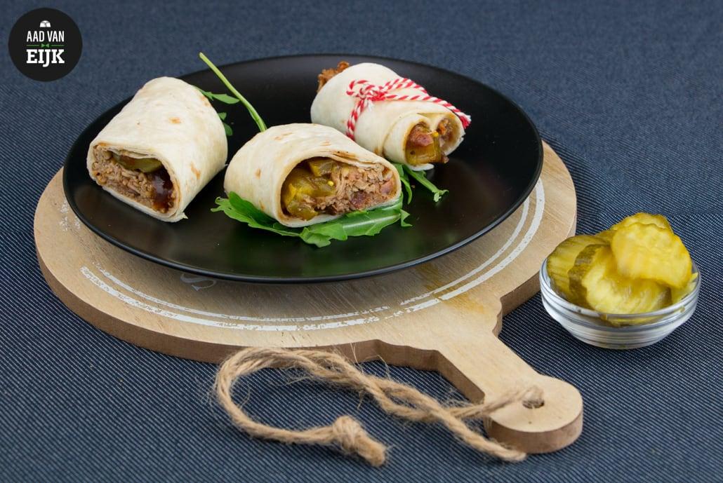 Wrap met Pulled Turkey