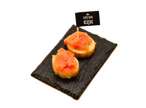 Toastje met zalm